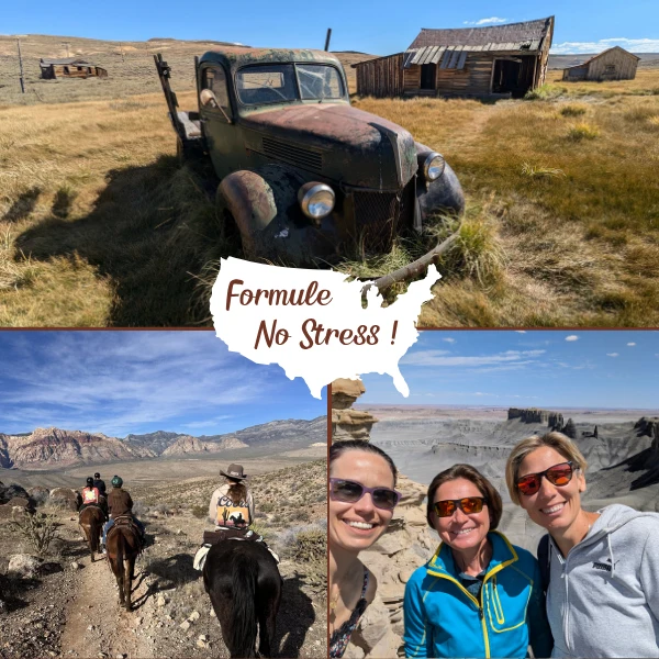 Visuel avec photo USA pour la formule NO STRESS d'accompagnement